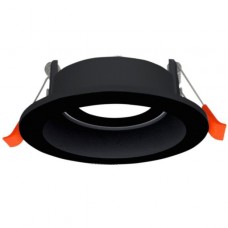 Σποτ Στρογγυλό Χωνευτό Βαθύ Κινητό Αλουμινίου Μαύρο 21-331